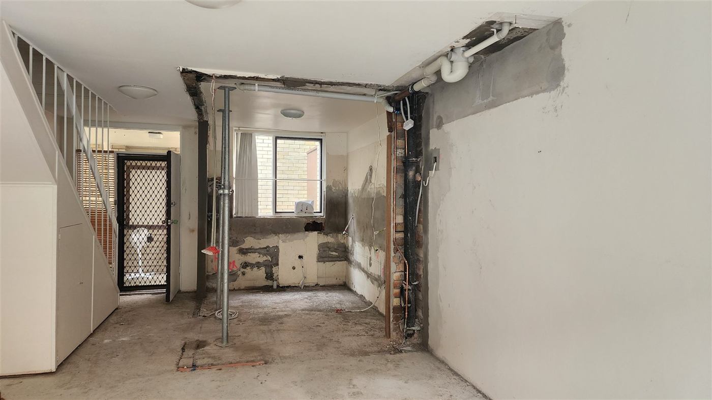 During construction — new upstairs plumbing