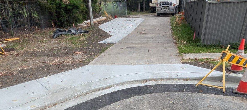 Completed driveway and crossover access, Ryde
