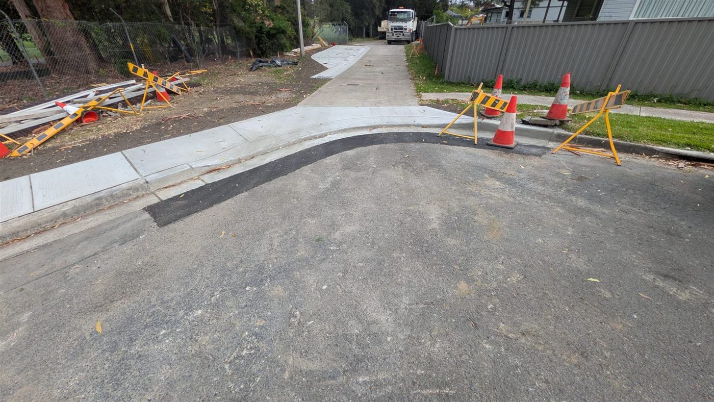 Completed driveway and crossover access, Ryde