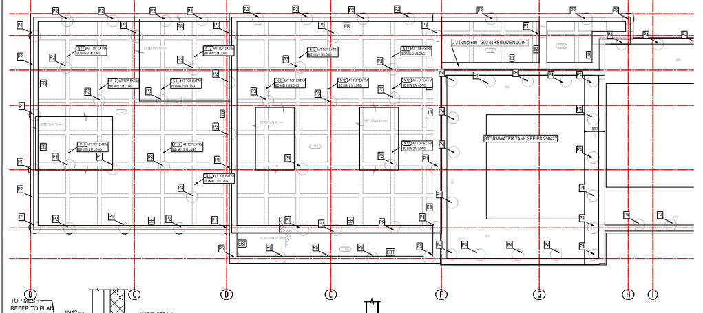Structural foundation plan